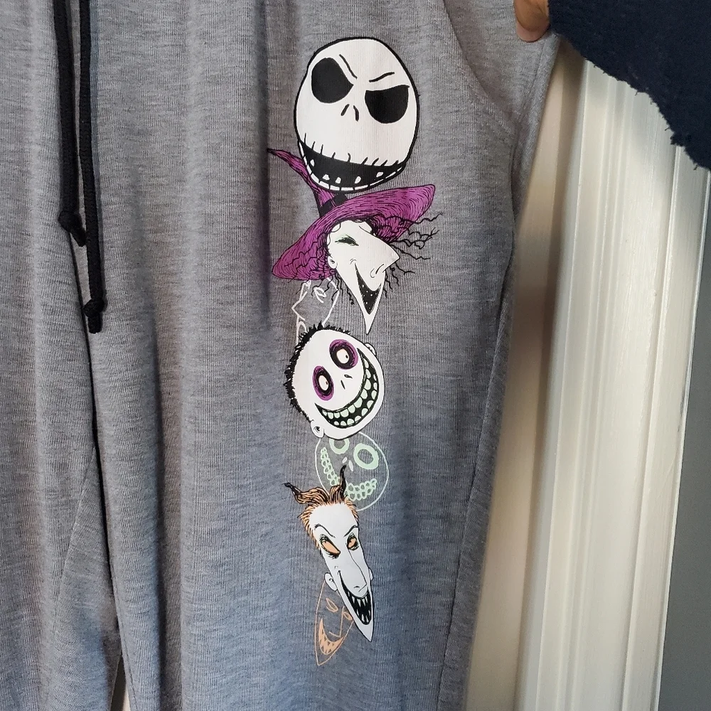 Disney The Nightmare Before Christmas Pajama Pants Pull-on Soft Comfy Halloween - Picture 3 of 10